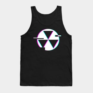 Retro Glitch Fallout Shelter Icon Tank Top